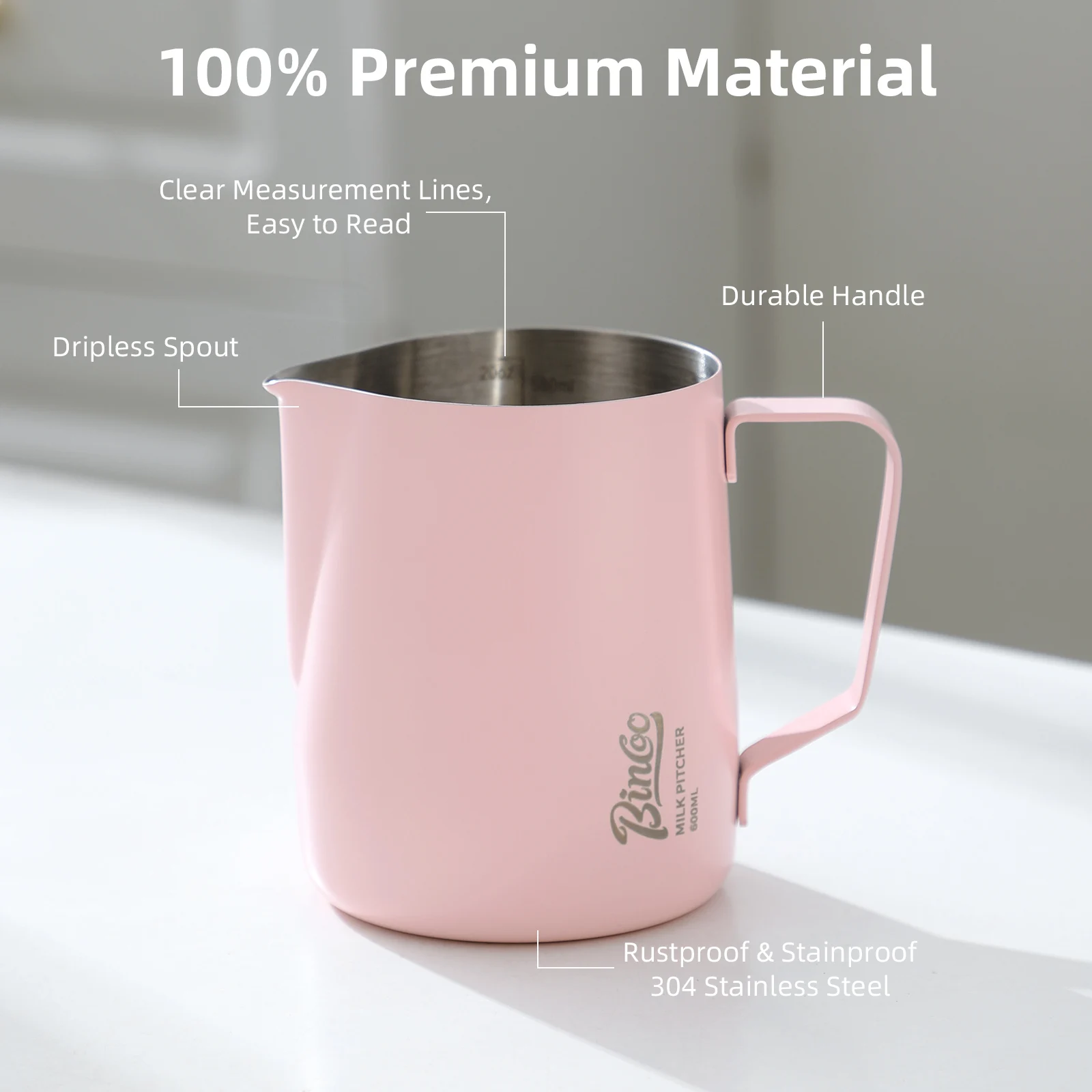 BINCOO 350/600 ml Kaffee Milch – Barista Milk Jug Bewertung und Preis